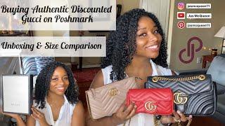 Buying Authentic Luxury for Less on Poshmark | Unboxing Gucci Marmont Mini Chain Bag | Jas McQueen
