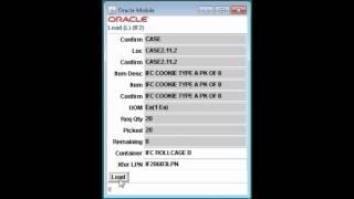 Oracle Warehouse Management - MSCA Pick To Label