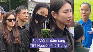 H'Hen Niê, Thùy Tiên, Lan Ngọc, Midu và chồng buồn bã đi viếng Tổng Bí thư  Nguyễn Phú Trọng