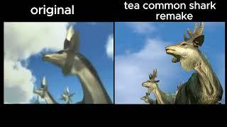 monster hunter opening / Tea common shark remake comparison