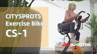 CITYSPORTS  CS-1 Folding Magnetic Semi Recumbent Upright Bike