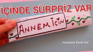 Sadece Beyaz A4 Kağıtla Harika Anneler Günü Hediye Yapımı Hem de Çok Kolay Mothers Day Crafts 