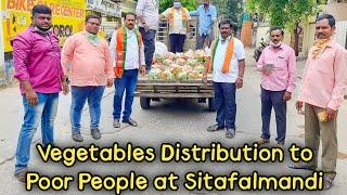 Vegetables Distribution to Poor People at Sitafalmandi | BJP Secunderabad | Covid - 19 | Lock Down |