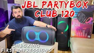 JBL Partybox Club 120 Unboxing and First Impressions + Sound Test