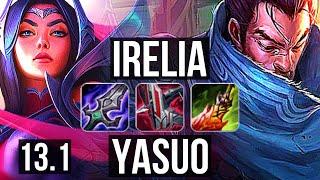 IRELIA vs YASUO (TOP) | Rank 3 Irelia, 8 solo kills, Rank 9, 300+ games | EUW Challenger | 13.1