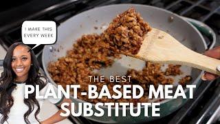 Plant-Based Meat Substitute | meat replacement, soy-free, mushroom & walnuts (sweet greens vegan)