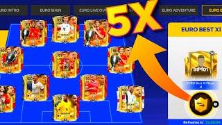 I Open 5x Exchange 99-101 Euro Best XI Players In FC Mobile 24! TOP 500 Extra Time