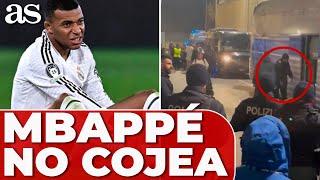 LESIÓN MBAPPÉ: se sube al AUTOBÚS del REAL MADRID SIN COJEAR