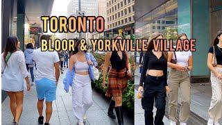 Toronto Downtown Bloor St And Yorkville Village Walking Tour Toronto Canada 4K