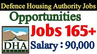 Defence Housing Authority Quetta | DHA Quetta 2022 Contracts Directorate Jobs 2021