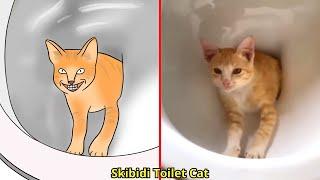 Cat Memes: Skibidi Toilet Cat and Funniest Dogs - Drawing Memes Part 9  Trending Funny Animals 