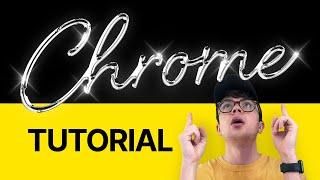 Photoshop Tutorial: Shiny Chrome Text!