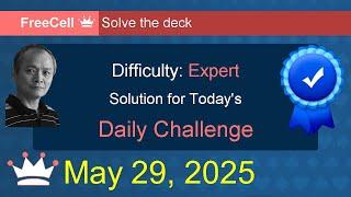 Microsoft Solitaire Collection: FreeCell - Expert - May 29, 2025