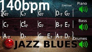 Jazz Blues in G - Jazz Backing Track / Play-along (140bpm)