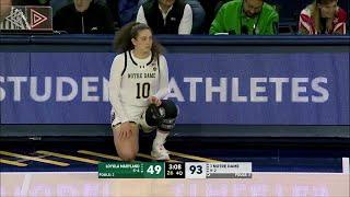  Notre Dame VOLLEYBALL Player Joins BASKETBALL Team, Due To Injuries | 1st Moments On Court