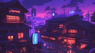 Nostalgic Lofi Hip Hop Beats  1980s & 90s Vibes & Old Japanese Town Ambience  Lofi Rain Playlist