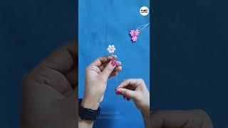 DIY Beads Flower Making / How to make Bead flower / Pearl Beaded Craft, work #shorts #youtubeshorts