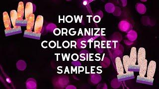 How to organize Color Street samples, twosies & sets using binders