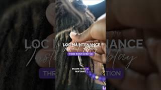 The Loc Maintenance Instant Replay | 3 Point Rotation #microlocs #retie #sisterlocks #interlocking