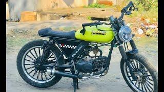 Hero Splendor modified custom | modified bikes | Splendor modified into royalenfield | Caferacer