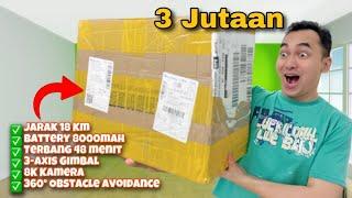 UNBOXING DRONE PALING TIDAK MASUK AKAL! AE86 PRO MAX Drone 3 Jutaan Spek 20 Jutaan