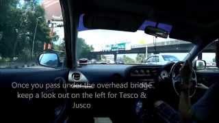 Drive Singapore to Tebrau City Aeon Jusco and Tesco (Ma