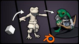 How to Make a 3D Game Character | Blender