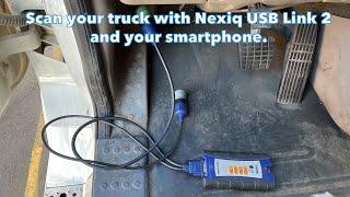 Scan your truck with Nexiq USB Link 2 and your smartphone