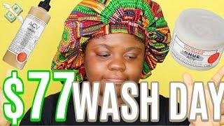 $77 Wash Day Using Only Apple Cider Vinegar | Type 4 Natural Hair