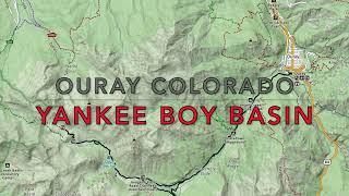 Yankee Boy Basin 4x4 trail in 4k, Ouray Colorado 2022