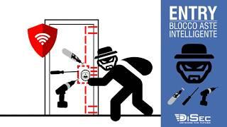 Blocca aste elettronico per serrature Disec Entry - Antifurti sicuri