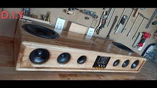 DIY Sound bar - Bluetooth Using Wood 200W