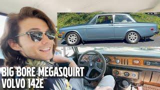  Driving a 1971 MEGASQUIRT Big Bore B20 Volvo 142 Rocket! 