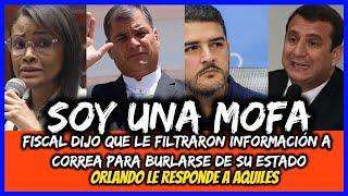 Soy una Mofa filtraron información a Correa para burlarse de mi estado Orlando le responde a Aquiles