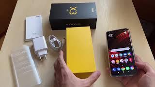 POCO X3 NFC unboxing first look camera and software