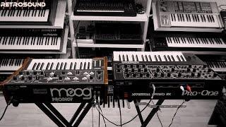 Sequential Pro-One vs. Moog Prodigy - Analog Synthesizer battle