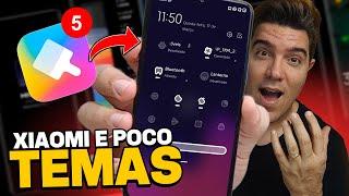 Agora sim! seu XIAOMI em OUTRO NÍVEL  BAIXE os MELHORES TEMAS da MIUI 12.5 | Xiaomi e POCO temas