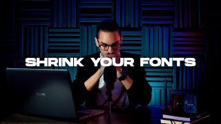 Shrink Your Fonts | The Best Point Size For Typography | Layout Design | Designer Fourteen