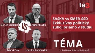 Exkluzívny duel SASKA verzus Smer-SSD priamo v štúdiu