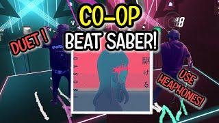 *USE HEADPHONES* BeatSaber DUET ! Racing Into the Night "Yoru ni Kakeru" - YOASOBI