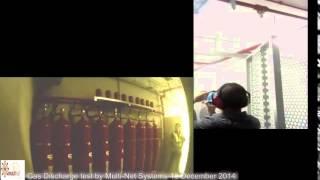 Inergen inert fire suppression test discharge Multi-Net Systems