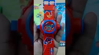 Projector watch Spiderman,ben10,digital light 24 images|smart watch#shorts #watch