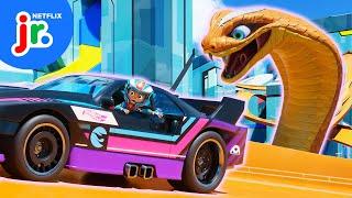 Hot Wheels Racers' Ssspeedy Cobra Pizza Delivery  Hot Wheels Let's Race | Netflix Jr