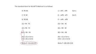 Blunt's Method for Resection // Surveying