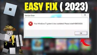 Roblox Your Windows 7 System is Too Outdated. Please install KB4534310  *Easy Fix* (2023)