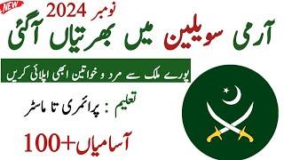 Latest Pak Army Civilian Jobs 2024– Latest Government Jobs in Pakistan – Jobs in Pakistan today 2024