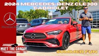 2024 Mercedes Benz CLE300 Cabriolet review and test drive. Get ready for summer fun!