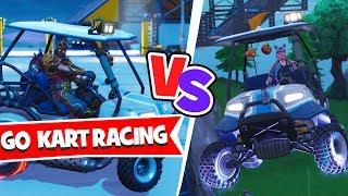 GO KART RACING in RIFTY's and MUSELK's MAP!! - Husband vs Wife - Fortnite Creative