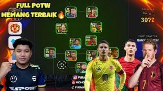 FULL SQUAD POTW GAMEPLAY! POTW TERBARU FUNCTION TERUK CUII! EFOOTBALL 2024 MOBILE