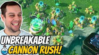 Perfect Cannon Rush makes it IMPOSSIBLE to break! | Cannon Rush in Grandmaster #60 StarCraft 2